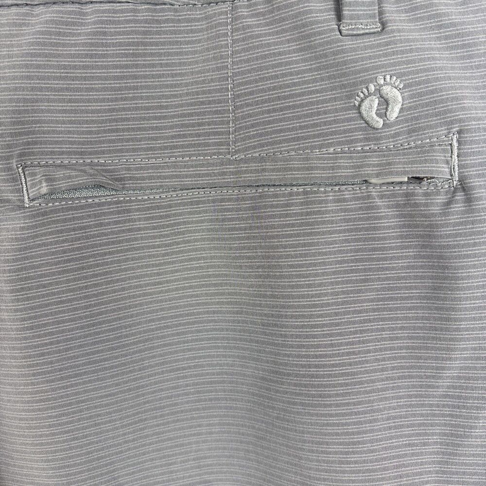 Hang Ten Men's Size 40 Grey Light Stripe Athletic Short‎ Flat Front - Picture 9 of 15